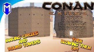 Conan Exiles - How To Build Circles and Round Towers - Conan Exile How To And Tutorial