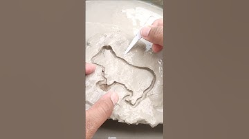 Squid Game Cow 🐄 Dalgona Cookie Made out of Clay Mud #shorts #squidgame #dalgona 369