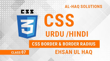 CSS Border & Border Radius in Urdu & Hindi | CSS Border Properties | CSS Border Style | 2020