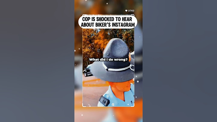 COP IS SHOCKED TO HEAR ABOUT BIKERS INSTAGRAM