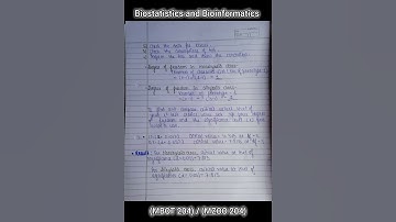 M.Sc. Botany Practical File (2nd sem.)  || Biostatistics and Bioinformatics || HPU  #botanynotes