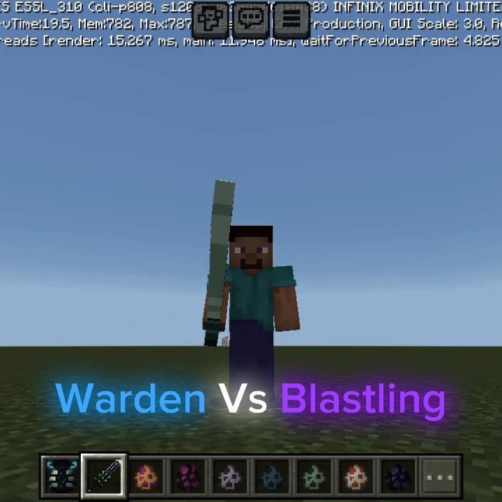BLASTLING vs WARDEN | Minecraft Mob Battle Shorts #minecraftshorts ...