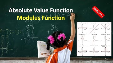 Absolute Value Function | Modulus Function | Graph of Absolute Value Function in HINDI URDU