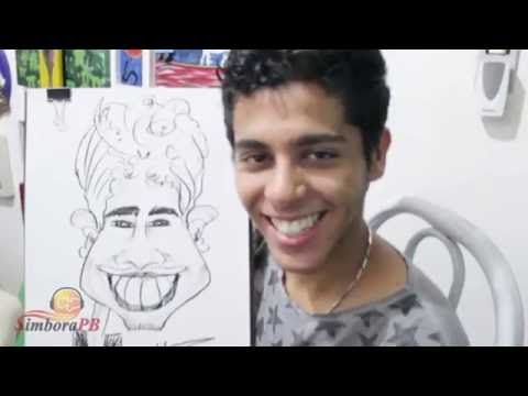 CARICATURA EM 5 MINUTOS - HORIEBY RIBEIRO ARTISTA PLÁSTICO E ATOR - COMO É QUE É?