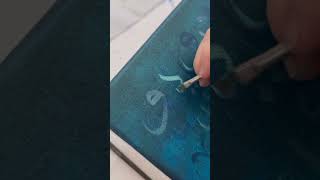 Подготовка для арабской каллиграфии #туториал  #каллиграфия #акриловаякраска  #арабскаякаллиграфия
