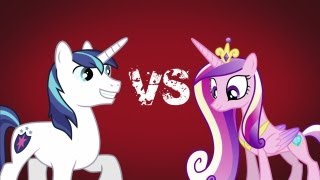 Epic Rap Battles of Pony - Shining Armor VS Princess Cadence(Shining Armor(Adam) vs Princess Cadence(Eve) Original video http://www.youtube.com/watch?v=liLU2tEz7KY., 2013-04-18T11:05:07.000Z)