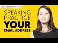 Japanese Speaking Practice: Giving Your Email Address