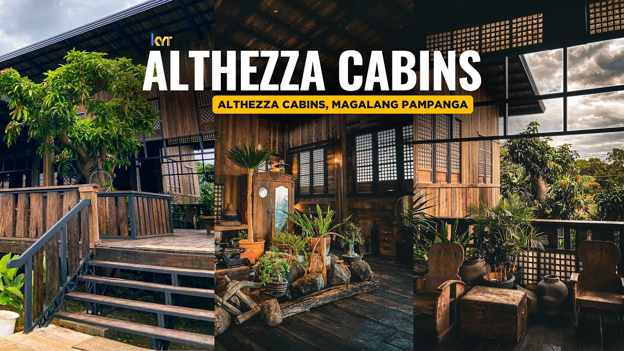 RUSTIC VINTAGE THEME ALTHEZZA RESTAURANT WITH MESMERIZING VIEW! ALTHEZZA CABINS | MAGALANG PAMPANGA