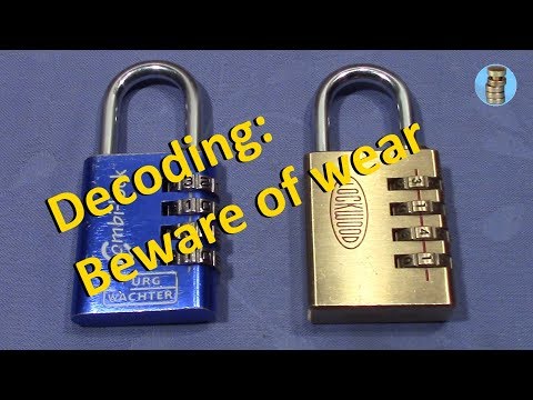 (picking 595) Wear on combination padlocks due to decoding / fun and trouble