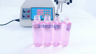 ZONESUN Semi-auto 2 Heads 3-4000ml Filling Machine ZS-YTDP2