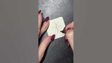 #Foundabout tangle on bijou tile #zentangle #zendoodling #урокирисования