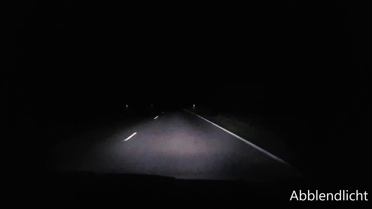 GREAD 8500k Xenon Effekt (H4 Halogen) & W5W Licht Test (Außenansicht + Onboard Ride)