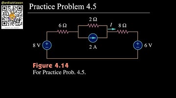 Practice Problem 4.5 Fundamental of Electric Circuits (Alexander/Sadiku) 5th Edition - Superposition