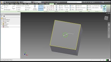 Autodesk Inventor Tutorial lesson 2  Adding the fist dot to the dice