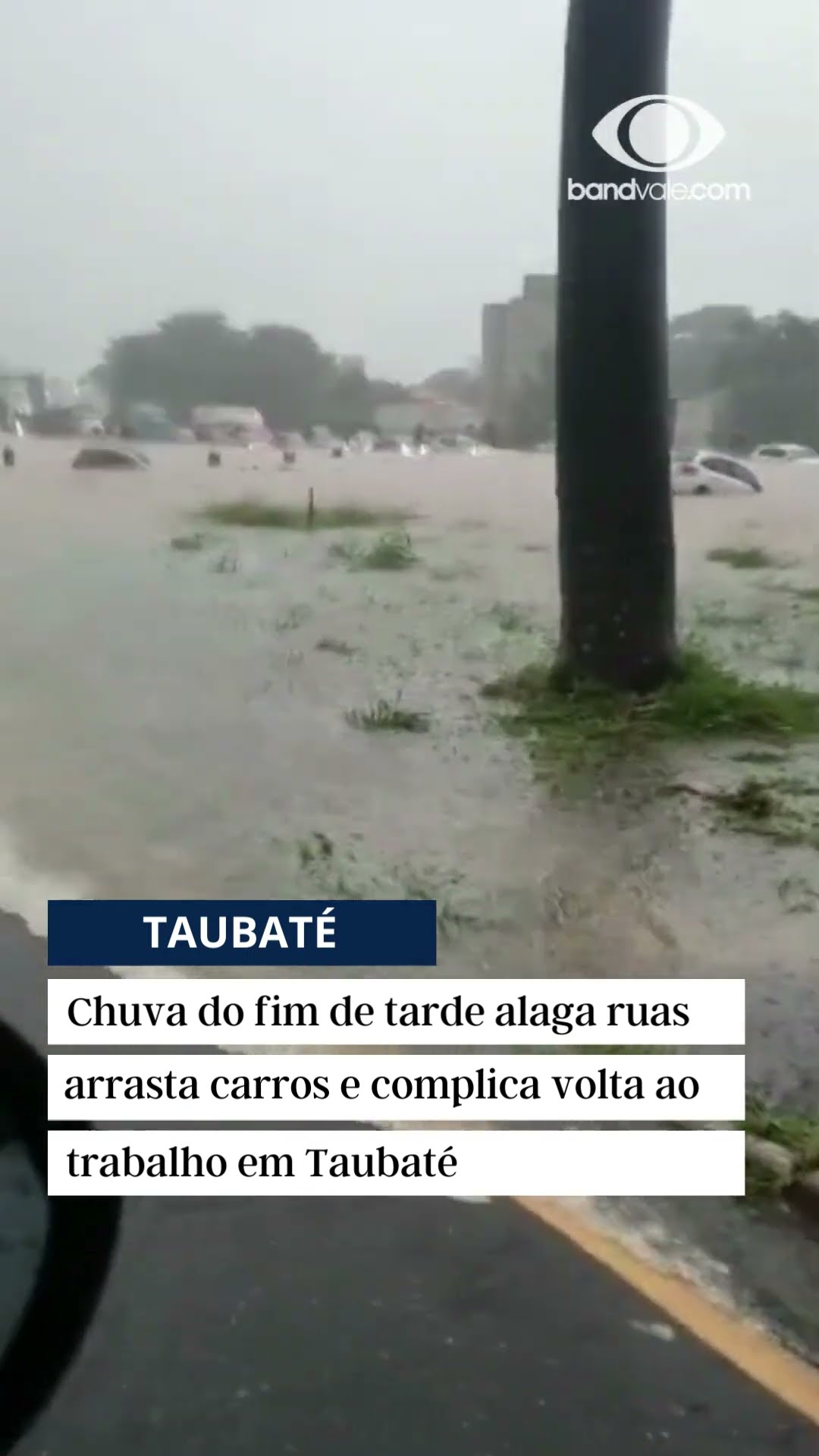 Chuva castiga Taubaté - SP nesta quinta-feira (23/02)