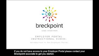 Employer Portal Instructional Video   Introduction to the Employer Portal