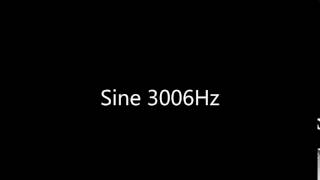 Sine 3006Hz Audio Only