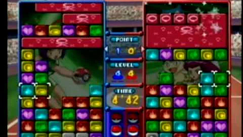 Pokemon Puzzle League - Erika (TBS) VS Team Rocket (COM) - (Part 2 of 2)