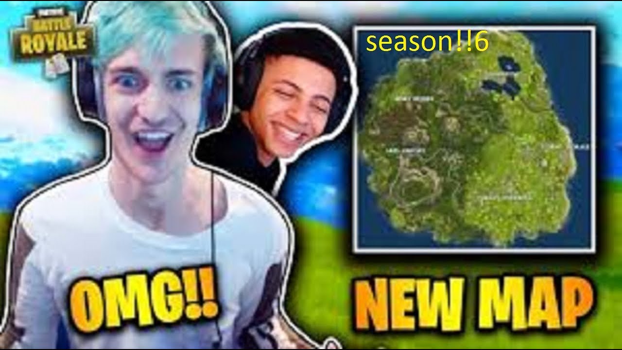 NINJA REACTS TO ٭NEW٭ SEASON 6 MAP! Fortnite EPIC & FUNNY Moments