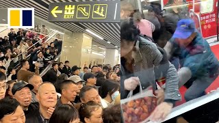 Spicy chicken giveaway turns into chaos on China metro