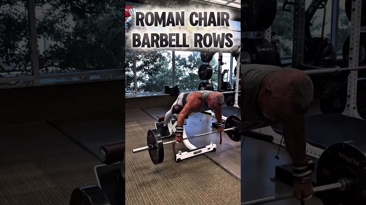 TOTAL BACK ROMAN CHAIR BARBELL ROWS #rows #back #workout #muscle #motivation #exercise