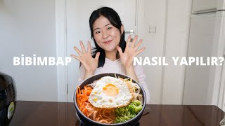 BİBİMBAP TARİFİ 🥘🇰🇷 Evde Kore Yemeği Yapmak