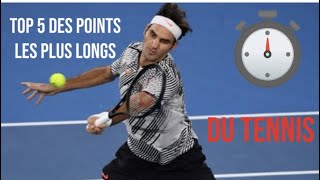 Top 5 des plus longs points du tennis