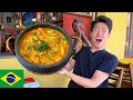 Japanese guy tries Moqueca (Brazilian Seafood Stew) for the first time in São Paulo🇧🇷