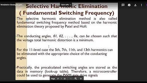 Multilevel Inverter modulation techniques part 2