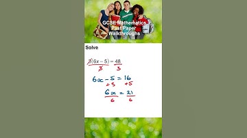 How to Solve Linear Equations with brackets - GCSE Maths (OCR / AQA / EdExcel) - #Shorts