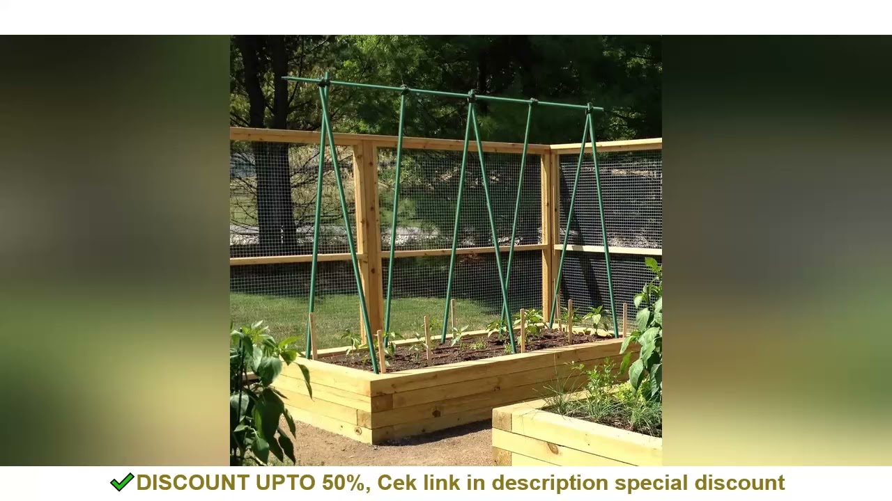 4 ft. Garden Stakes for Climbing Plants Supports Pole Rust-Free Plant Sticks Fence Post ( 8-Pack)