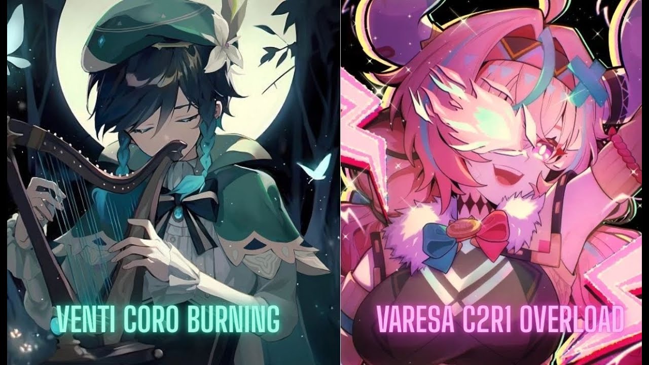 [Luna III Abyss] Venti Burning & Varesa Overload showcase - YouTube