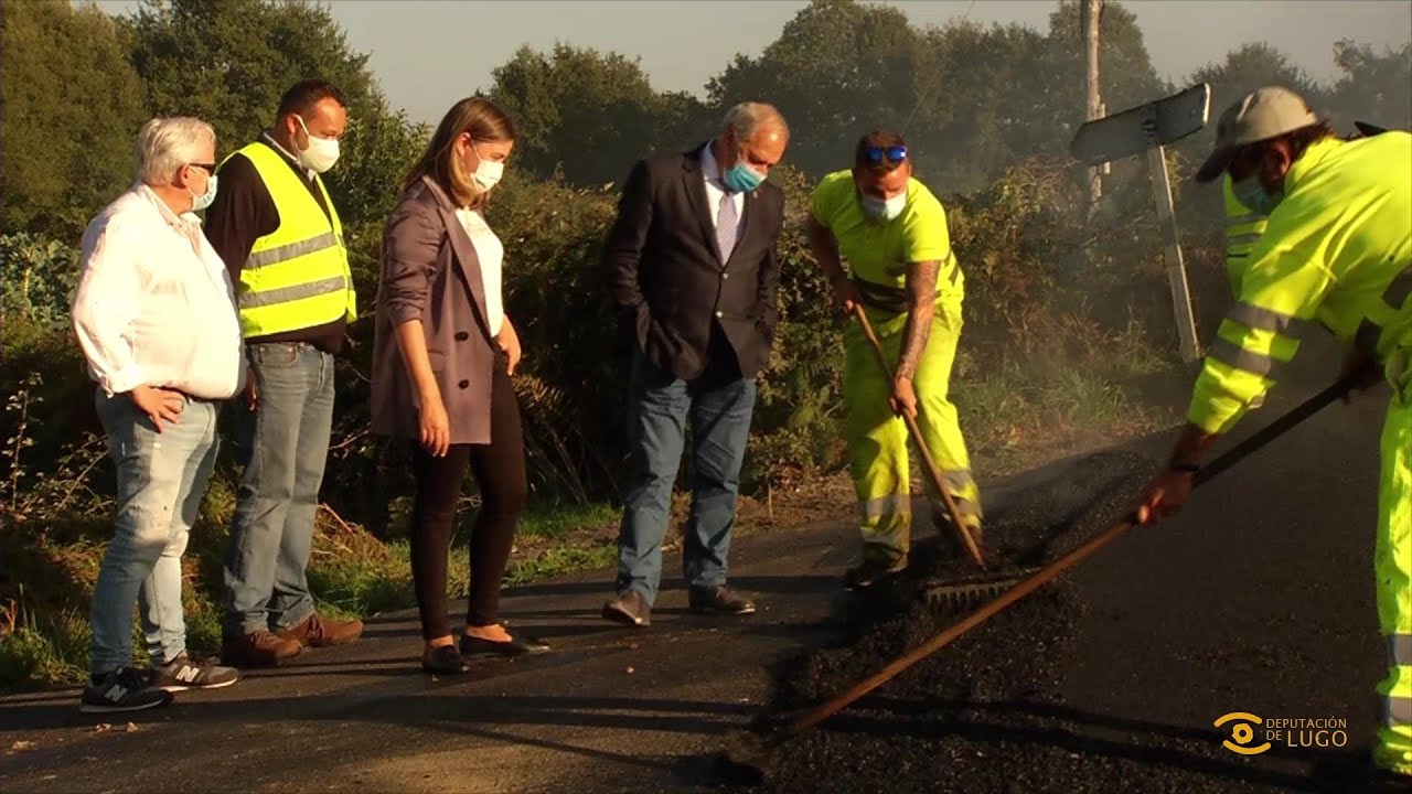 Noticia de Lugo: Obras de mellora na estrada provincial Antas- Santa Mariña