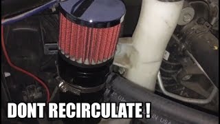 How to Correctly Install an Oil Catch Can: PCV Delete