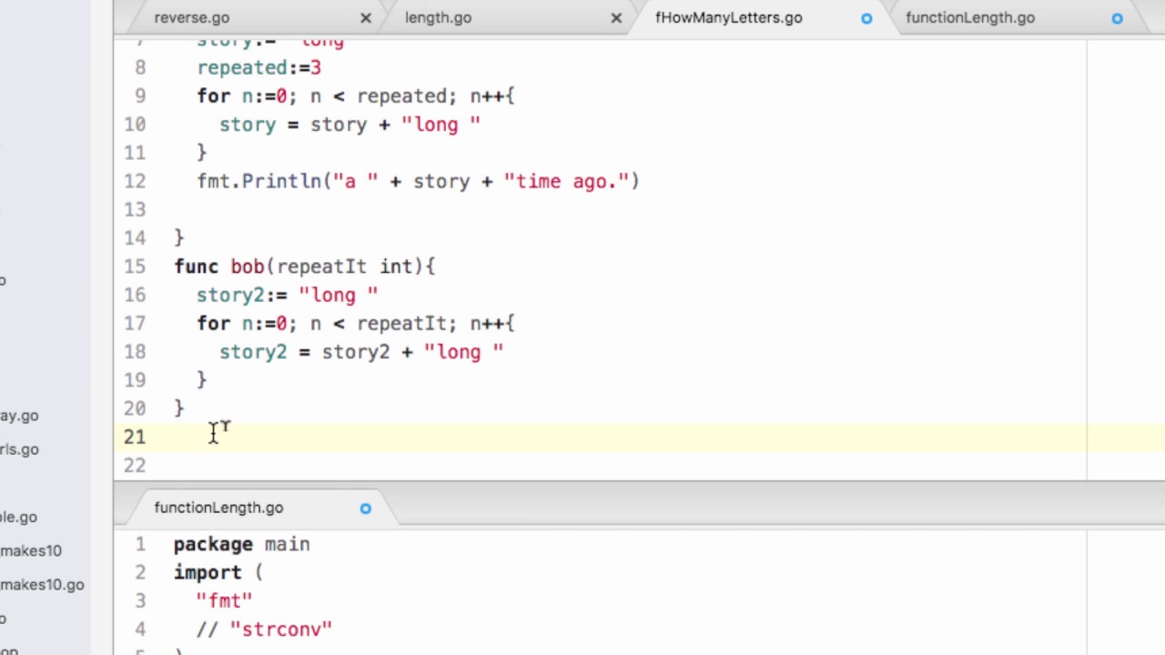 golang another simple fuction walk through - YouTube