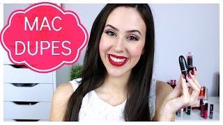 Mac Lipstick Drugstore Dupes + Lip Swatches