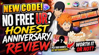 New Code! No Free UR? Honest Anniversary Review - HAIKYU! FLY HIGH