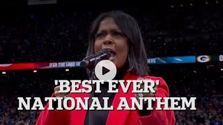 Cece Winans sings 'best ever' national anthem on Thanksgiving