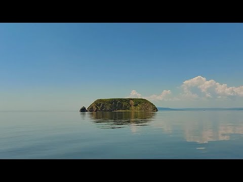 Видео: Владивосток, Остров Скребцова, Приморский край, известный как «Коврижка».