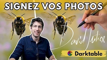 Logo, signature, EXIFS : tuto filigrane complet avec darktable