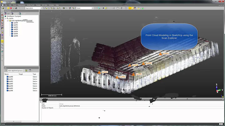 Create SketchUp models with point clouds