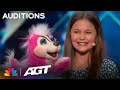 12-year-old ventriloquist Brynn Cummings follows in Darci Lynne&#39;s footsteps | Auditions | AGT 2023