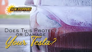 This Tesla Gets the Perfect Foam Bath Before Protection