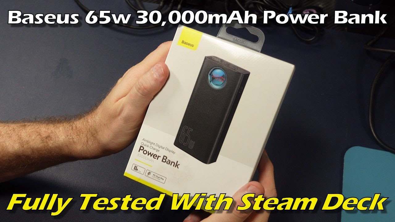 Baseus 65w 30,000mAh Power Bank (feat. Steam Deck w/Asus Ally