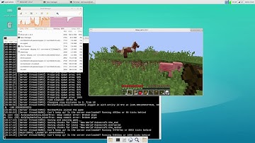 Minecraft 1.13.2 running on Raspberry Pi
