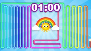Sınıf Toplama Bombası | 1 Minute Rainbow Timer Bomb 🌈💣 | Visual Countdown Timer