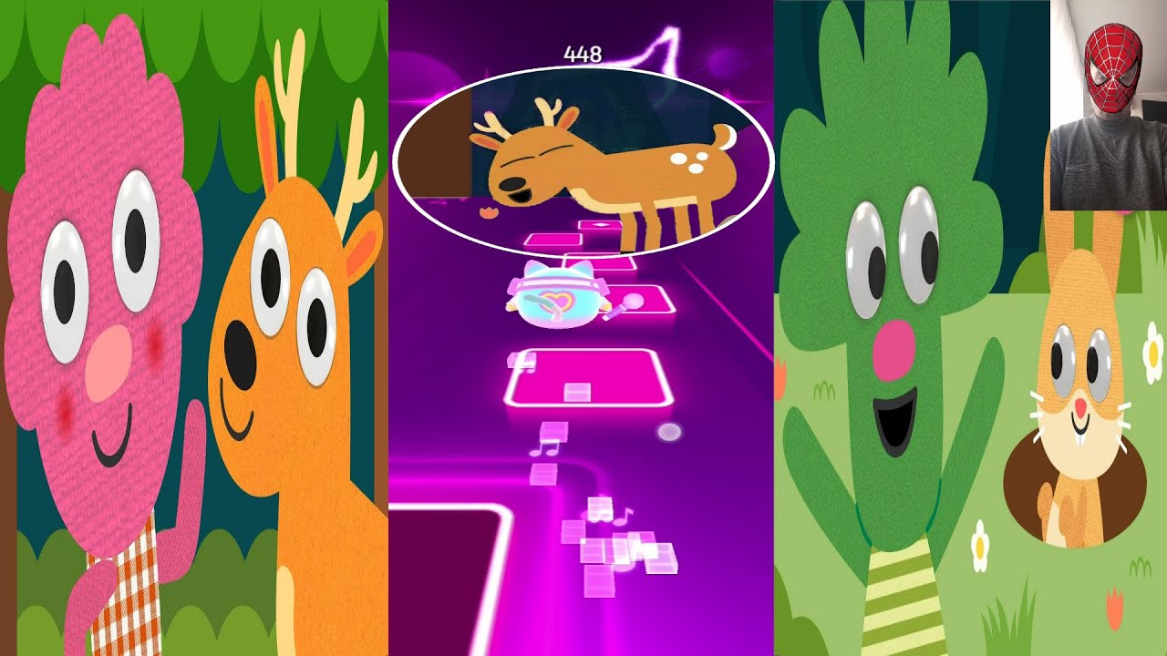 Walking In The Forest Noodle & Pals Tiles Hop Puzzle Top - YouTube