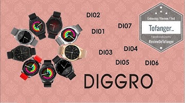 Smartwatch Diggro 7 connected watches in one video - Diggro smartwatch Family