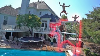 WE MADE THIS IN MY BACKYARD!! *SO CRAZY*
