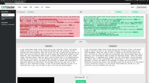 Tutorial on How to Use DiffChecker